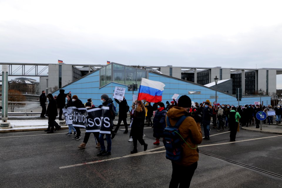 Demonstration against Putin Berlin 2021-02-06 12