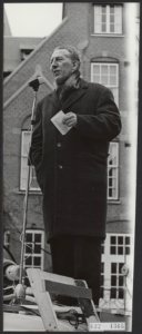 Demonstraties, arbeiders, bouwnijverheid, Staphorst K., oranje nassaulaan, Bestanddeelnr 092-1365