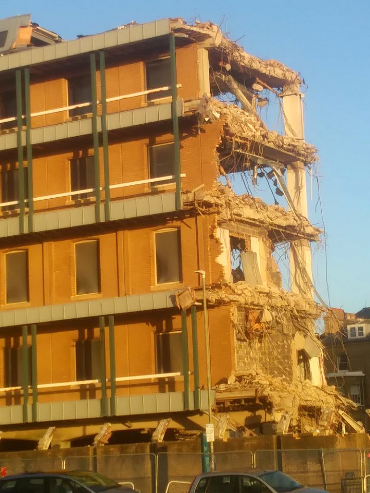 Demolition of North Wing of King's House, Queen's Gardens, Hove (12 January 2020) (11)