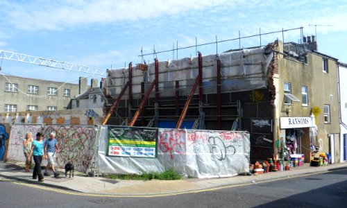 Demolition of Former Ransom's Shop, Ann Street, Brighton (August 2013) (1)