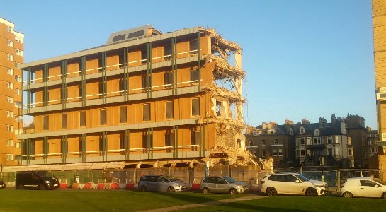 Demolition of North Wing of King's House, Queen's Gardens, Hove (12 January 2020) (10)