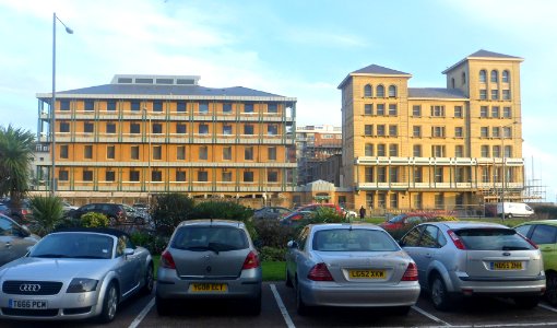 Demolition of North Wing of King's House, Queen's Gardens, Hove (22 December 2019) (1)