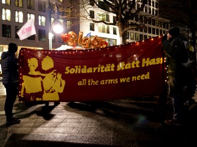 Demonstration against hate racism and surveillance in Berlin 02