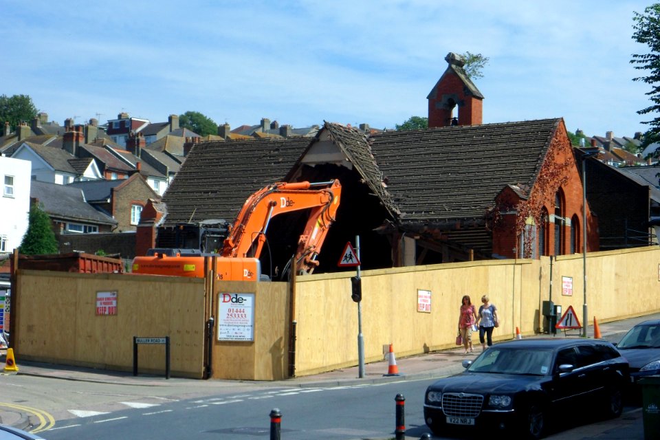 Demolition of the Former St Alban's Church, Coombe Road, Brighton (August 2013) (21)