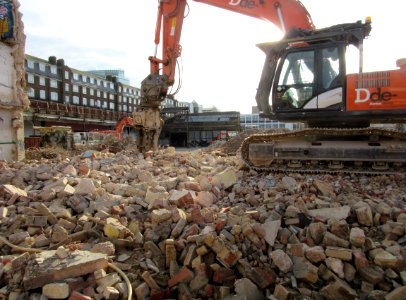 Demolition of Circus Street Municipal Market, Circus Street, Brighton (November 2015) (3)