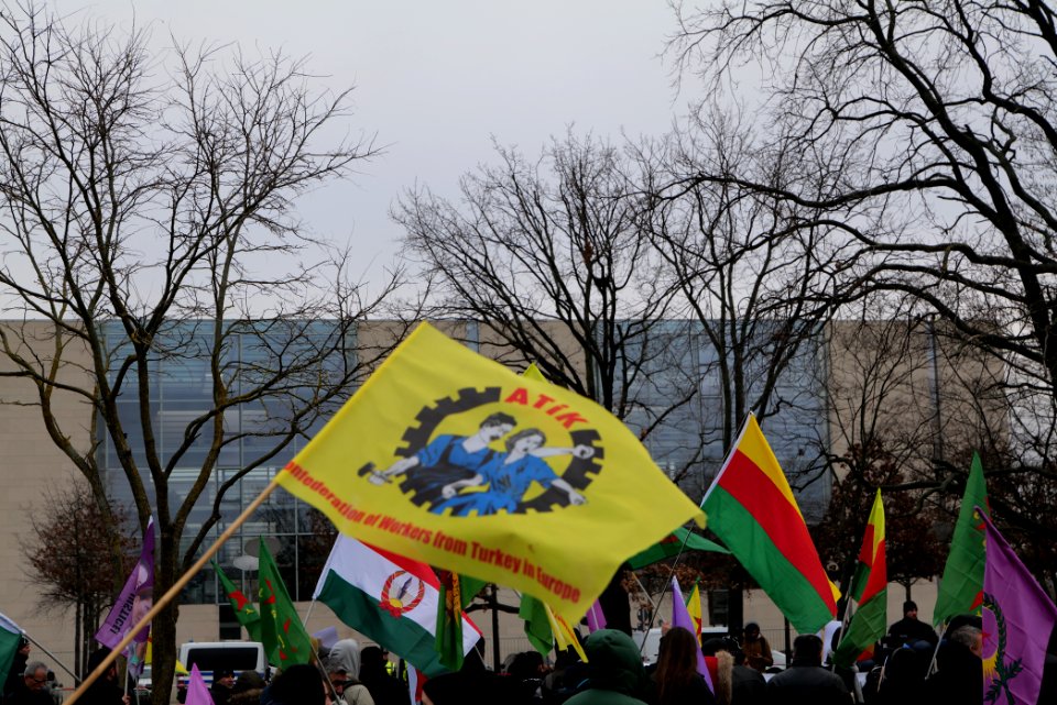 Demonstration against Erdogan during Libya conference Berlin 2020-01-19 10