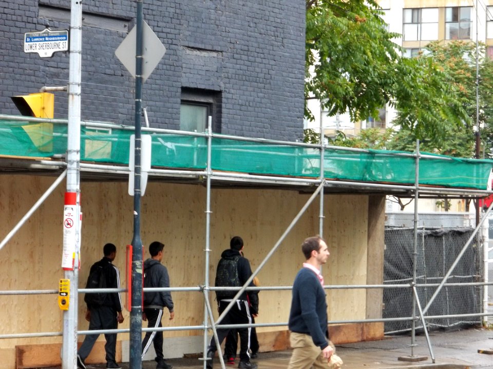 Demolition of Siesta Nouveaux, NE corner of Lower Sherbourne and the Esplanade -at