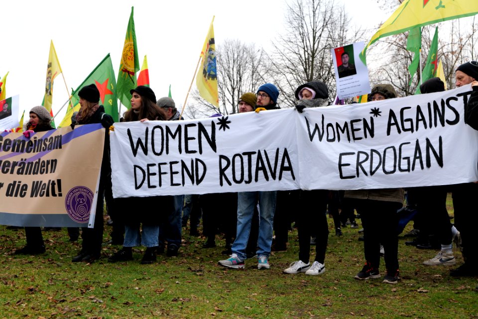 Demonstration against Erdogan during Libya conference Berlin 2020-01-19 04