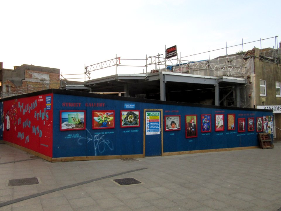 Demolition of Former Ransom's Shop, Ann Street, Brighton (June 2016)