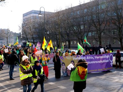 Demonstration against the war of the Turkey against the Kurds 03
