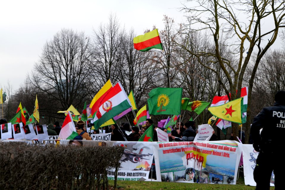 Demonstration against Erdogan during Libya conference Berlin 2020-01-19 15