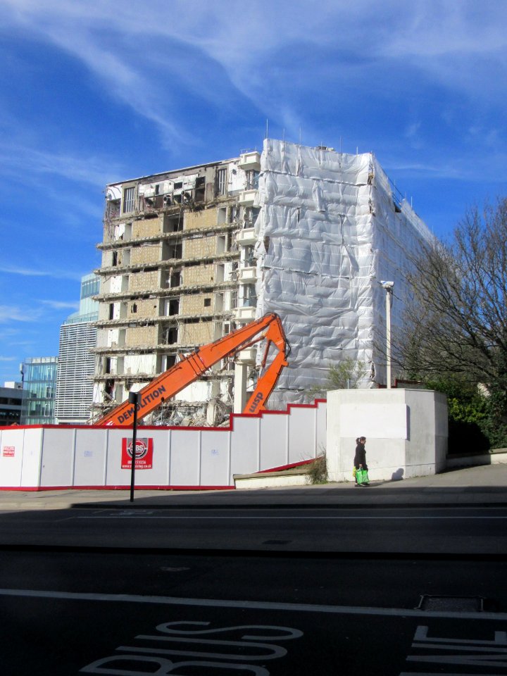 Demolition of Amex House, Edward Street, Brighton (March 2017) (9)