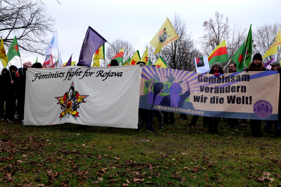 Demonstration against Erdogan during Libya conference Berlin 2020-01-19 01