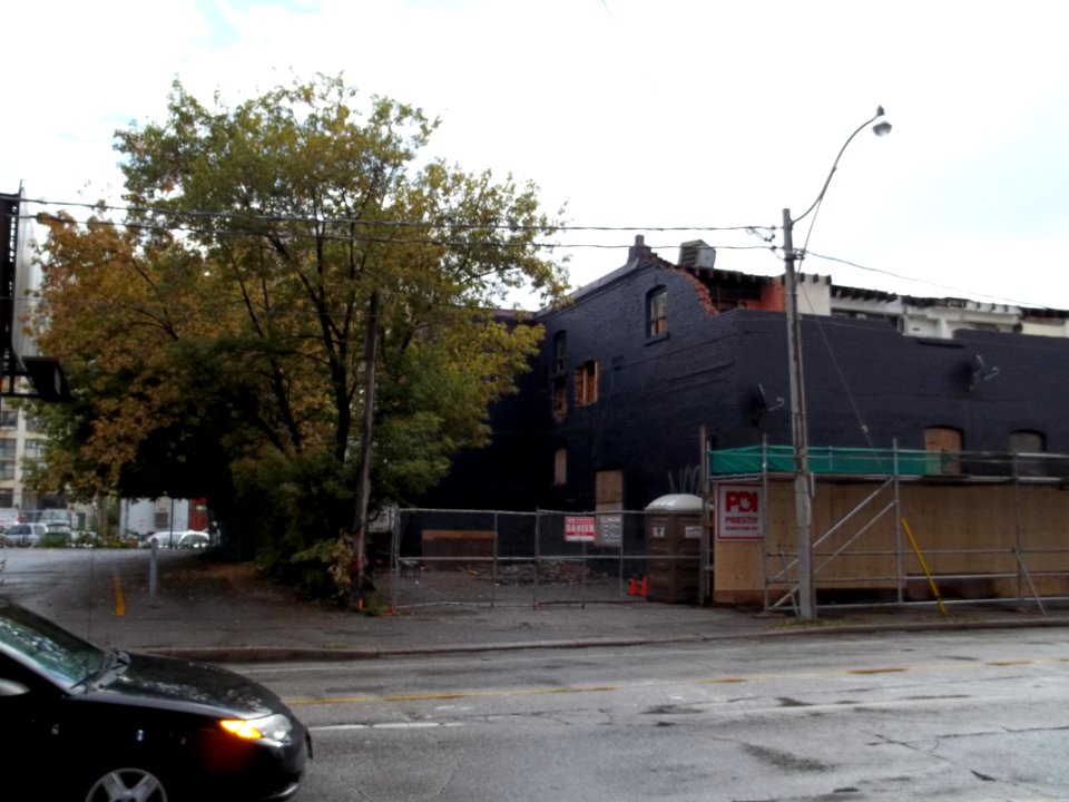 Demolition of Siesta Nouveaux, NE corner of Lower Sherbourne and the Esplanade -ab