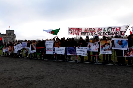 Demonstration against Haftar in Berlin 2020-01-19 06