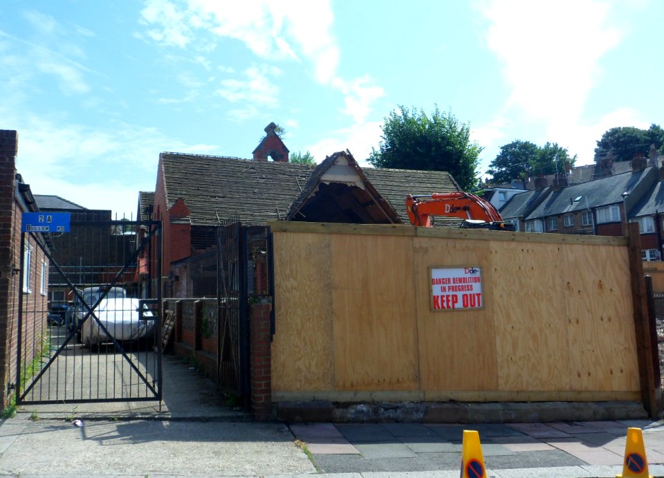 Demolition of the Former St Alban's Church, Coombe Road, Brighton (August 2013) (2)