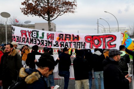 Demonstration against Haftar in Berlin 2020-01-19 08