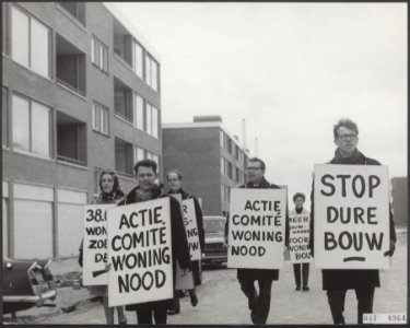 Demonstraties, woningen, buitenveldert, philips pensioenfonds, Bestanddeelnr 044-0964
