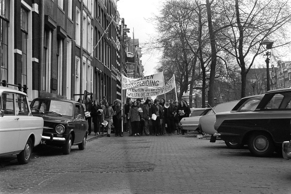 Demonstraties, aktiegroepen, spandoeken, Bestanddeelnr 923-4660
