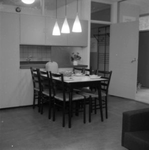 Demonstraties van ieder huis straks in het Bouwcentrum te Rotterdam, Bestanddeelnr 909-7668