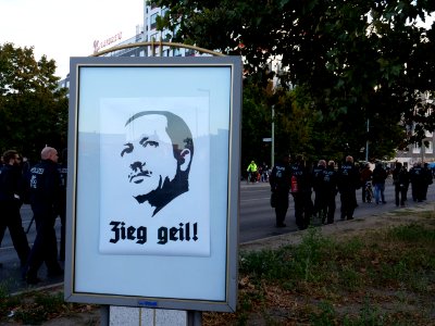 Demonstration against Erdogan during state visit Berlin 28-09-2018 03