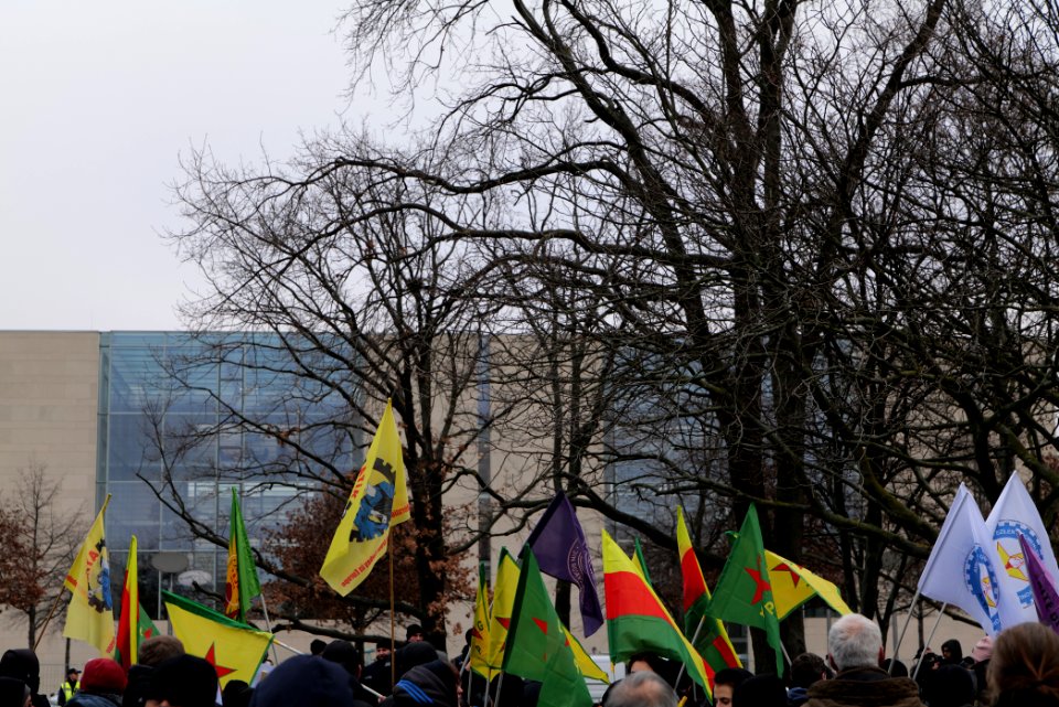 Demonstration against Erdogan during Libya conference Berlin 2020-01-19 11