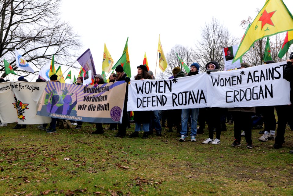 Demonstration against Erdogan during Libya conference Berlin 2020-01-19 05