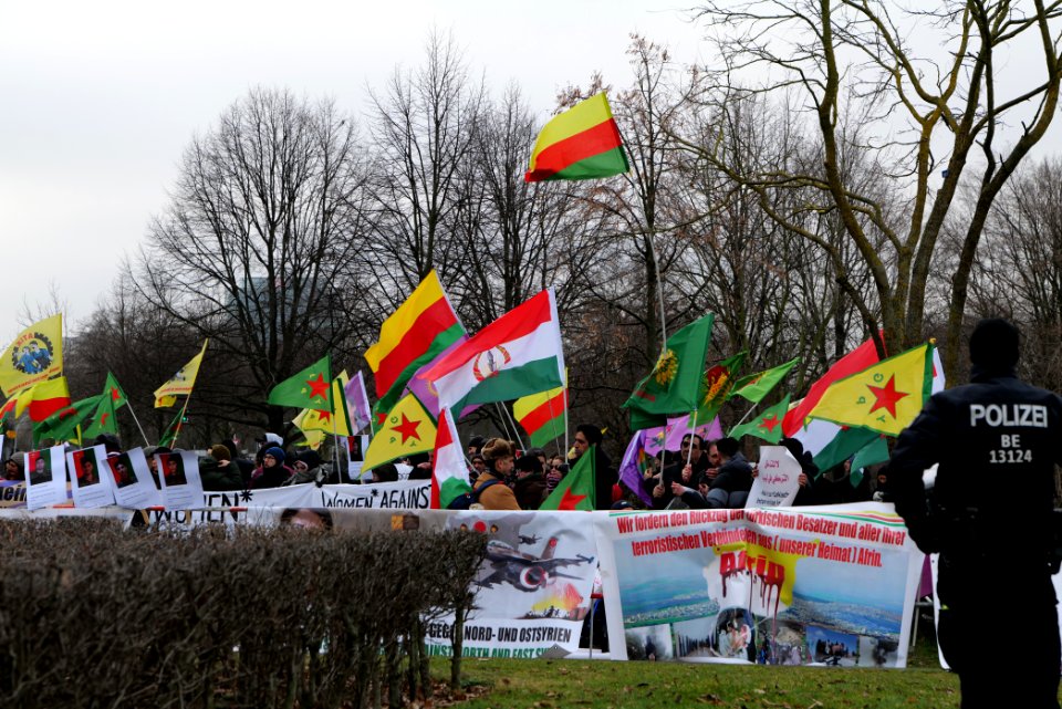 Demonstration against Erdogan during Libya conference Berlin 2020-01-19 13