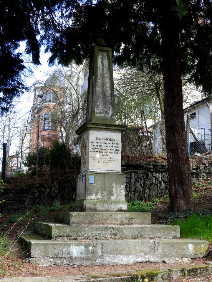 Denkmal 1870-71, Alter Friedhof Greiz 1