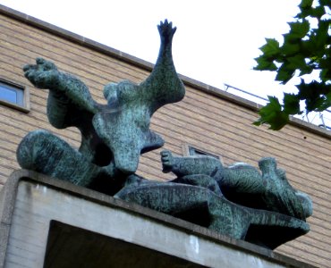 Denhaag kunstwerk jacob en de engel Kneulman
