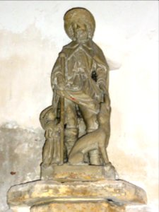 Deneuvre (M-et-M) église Saint-Rémy, statue Saint Roch