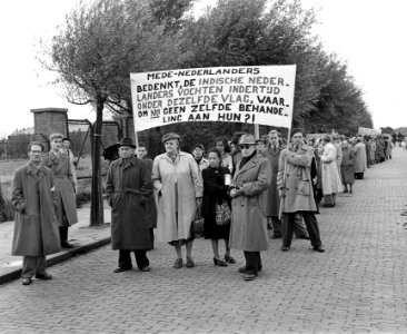 Demonstratie van Indische Nederlanders in Den Haag, Bestanddeelnr 906-7446