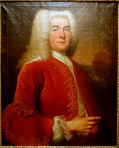 Denis Bossinot de Pomphily (born 1725), artist unknown, perhaps 1700s, oil on canvas - Château Ramezay - Montreal, Canada - DSC07461