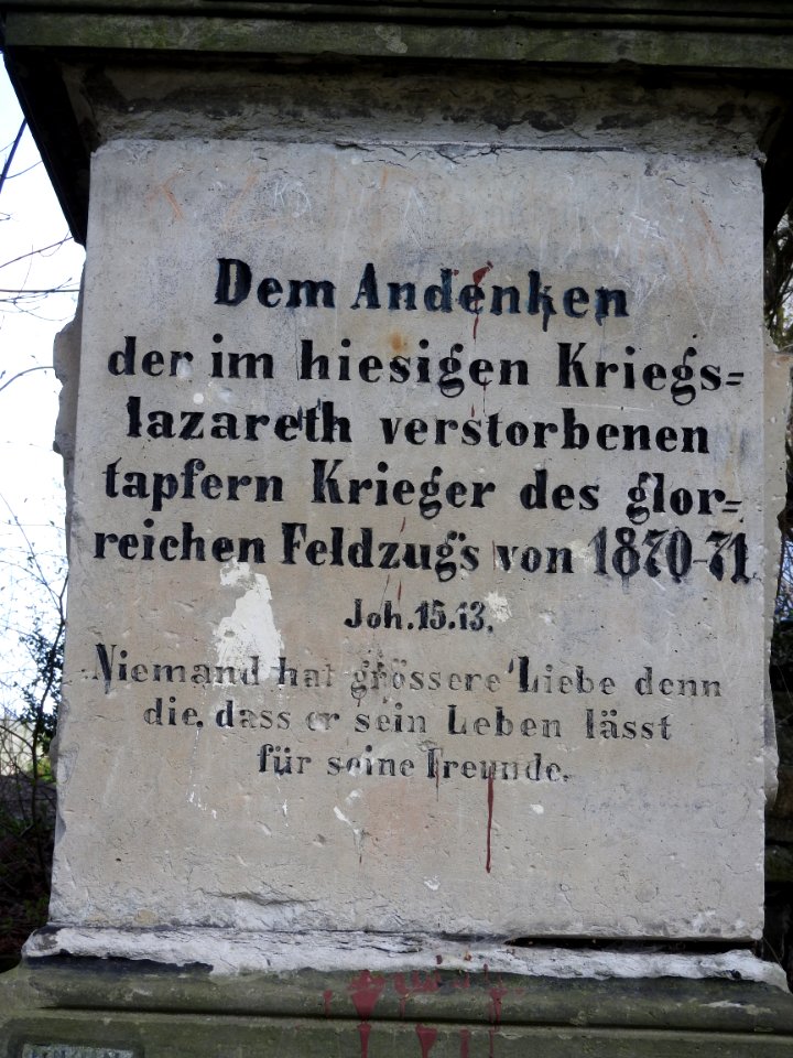 Denkmal 1870-71, Alter Friedhof Greiz 2