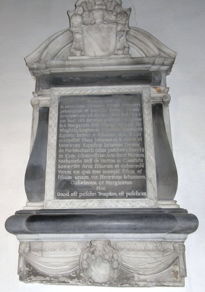 Dennis family memorial, Saint Thomas à Becket, Pucklechurch, South Gloucestershire, UK - 20090920