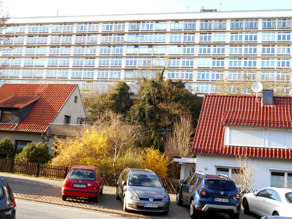 Denickstraße mit AK Harburg