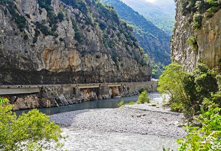 South of france mountain river road
