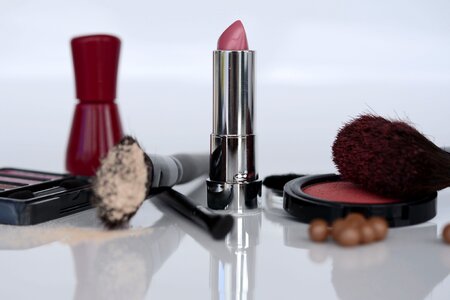 Rouge brush make up photo