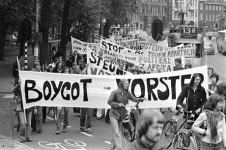 Demonstratie tegen bewind Zuid Afrika, Bestanddeelnr 929-2346