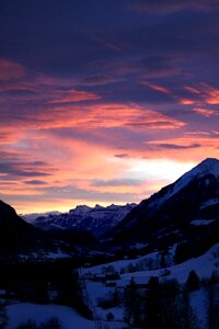 Evening sky abendstimmung bernese oberland
