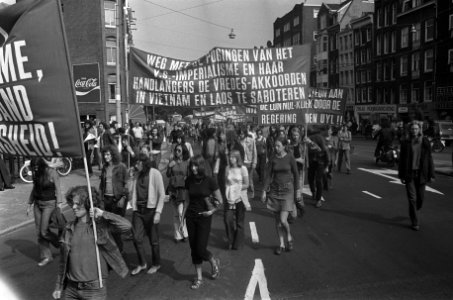 Demonstratie voor Cambodja in Amsterdam, Bestanddeelnr 926-6367