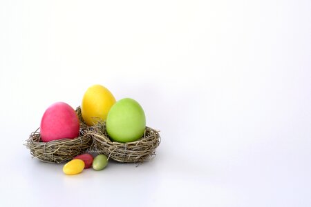 Sugar eggs colorful easter photo