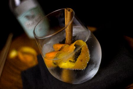 Glass alcohol bar