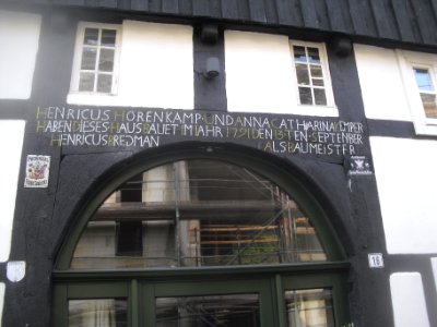 Delbrück-Adolf-Kopling-Straße 16-Inschrift