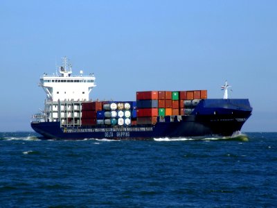 Delta St. Petersburg IMO 9301093, approaching Port of Rotterdam 04-Aug-2007