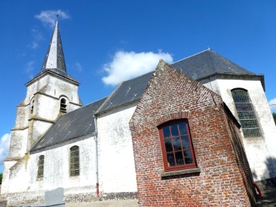 Delettes (Pas-de-Calais) Upon d'Aval, église (02)