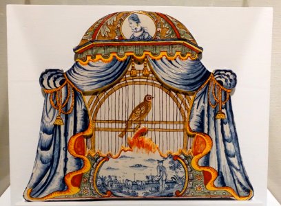 Delft plaque, Holland, c. 1800, lead-glazed earthenware - Krannert Art Museum, UIUC - DSC06643