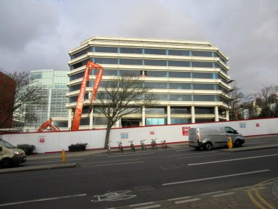 Demolition of Amex House, Edward Street, Brighton (December 2016) (1)