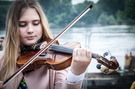 Girl violin classical music classic photo