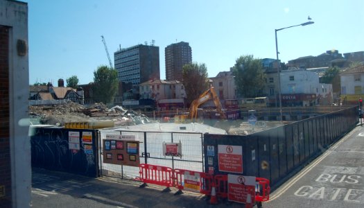 Demolition of 118–132 London Road, Brighton (May 2020) (1)